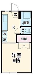 間取図画像 1K