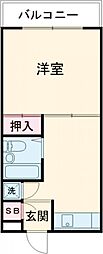 ハイム祥寺 2階1DKの間取り