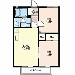 間取図画像 2LDK
