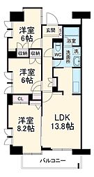 UURコート志木 10階3LDKの間取り