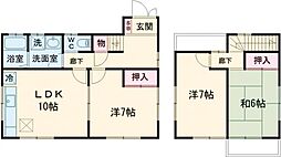 渋谷区西原二丁目戸建 1階3LDKの間取り