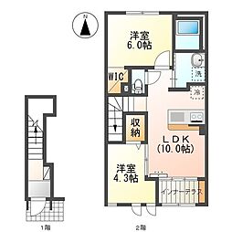 間取図画像 2LDK