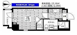 ステージファースト新宿原町 4階1Kの間取り