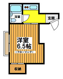 ホワイトメゾン杉並 2階1Kの間取り