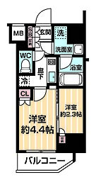 ＡＲＣＯＢＡＬＥＮＯ ＭＩＮＡＭＩＳＥＮＪＵ 5階2Kの間取り