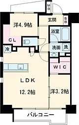 ＯＲＳＵＳ板橋本町 5階2LDKの間取り
