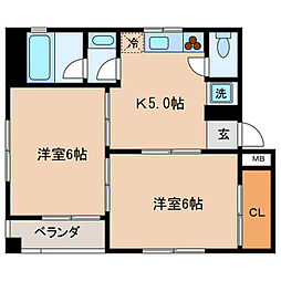 ファミール・コアメゾン 301 3階2Kの間取り