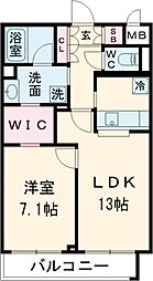 ルミエール中町 3階1LDKの間取り