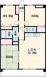 間取図画像 3LDK