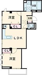 Ｊｏ’ｓ　Ｒｅｓｉｄｅｎｃｅ　高田馬場 2階2LDKの間取り