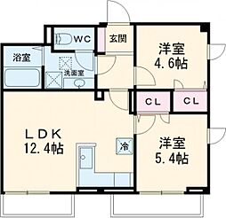 Ｊｏ’ｓ　Ｒｅｓｉｄｅｎｃｅ　高田馬場 3階2LDKの間取り