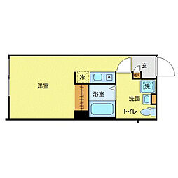 Novel Court西新井 3階ワンルームの間取り