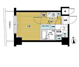 トーシンフェニックス桜上水弐番館 2階1Kの間取り