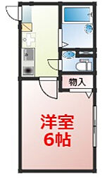 jスタイリオ堀切 1階1Kの間取り