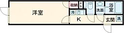 ペアルージュ西落合 2階1Kの間取り