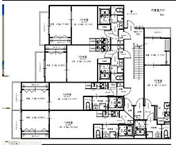 （仮称）千葉寺町新築アパート 3階1LDKの間取り