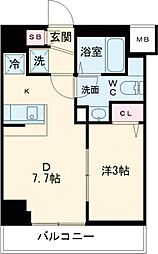 アイル　イマージュ押上イースト 1階1DKの間取り