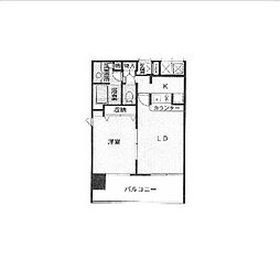 ＨＦ東新宿レジデンス 12階1LDKの間取り