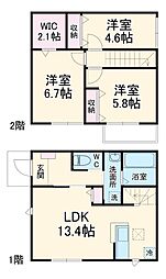エルメゾンネクスト上尾原市　D棟 1階3LDKの間取り
