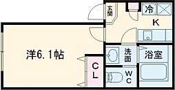 KEIAI RESIDENCE お花茶屋 302 3階1Kの間取り