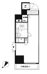 ライオンズマンション川崎第12 2階ワンルームの間取り