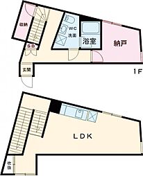 グランドソレイユVII 1階1SLDKの間取り