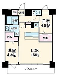 東京メトロ東西線 南行徳駅 徒歩4分の賃貸マンション 7階2LDKの間取り