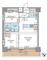ＬＵＸＥＮＡＰＡＷＳ南行徳 903 9階3LDKの間取り