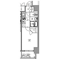 S-RESIDENCE四日市市堀木amante 13階1Kの間取り