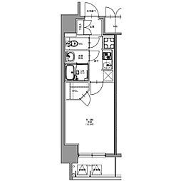 S-RESIDENCE四日市市堀木amante 13階1Kの間取り