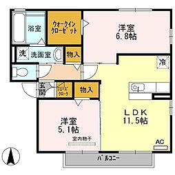 間取図画像 2LDK