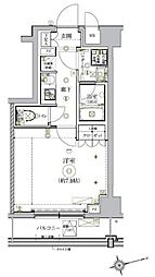 ＲＥＬＵＸＩＡ北新宿 2階1Kの間取り