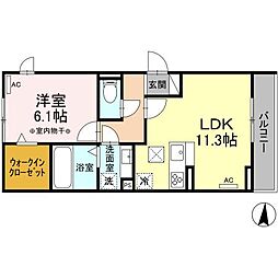 間取図画像 1LDK