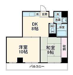 セノータ 3階2LDKの間取り
