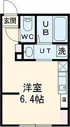 ＲＣレジ錦糸 3階ワンルームの間取り