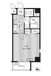 アザレ・ドール 501 5階1Kの間取り