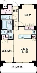 ＪＰｎｏｉｅ練馬旭丘 3階2LDKの間取り