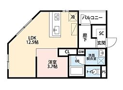 間取図画像 1LDK