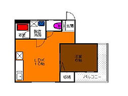 間取図画像 1LDK