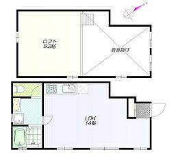 トワーズ笹塚 1階ワンルームの間取り