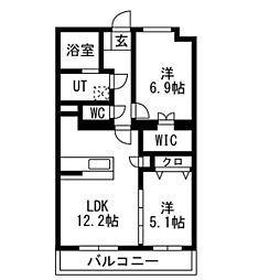 間取図画像 2LDK