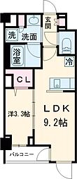 ルミーク北千住 4階1LDKの間取り