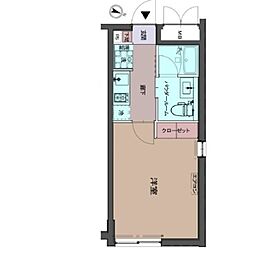 CREAL渋谷笹塚 3階1Kの間取り