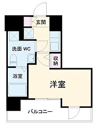 リヴシティ横濱新川町弐番館 904 9階1Kの間取り