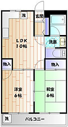 ファミールＳ＆Ｓ 2階2LDKの間取り