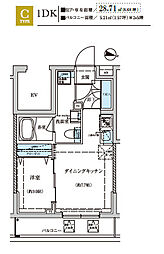 Weave Base -Oji Kamiya 王子神谷 3階1LDKの間取り