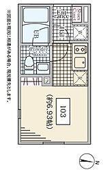 ＲｅｖｅＲｅｓｉｄｅｎｃｅ阿佐ヶ 1階ワンルームの間取り