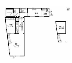 JR山手線 渋谷駅 徒歩9分の賃貸アパート 2階1LDKの間取り