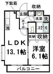 間取図画像 1LDK