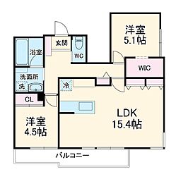 間取図画像 2LDK